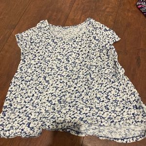 Old navy blue flower shirt